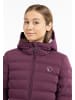 myMo Damen Wattierter Steppmantel in Aubergine