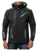 Geographical Norway Herren Regular Fit Softshelljacke  in Black