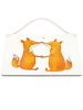 Mr. & Mrs. Panda Schild Füchse Liebe ohne Spruch in Transparent
