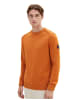 Tom Tailor Pullover in tomato cream orange melange