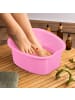 relaxdays Fußbadewanne in Rosa - (B)33 x (H)15 x (T)38cm