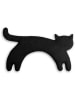 Leschi Wärmekissen "Katze Minina" stehend in Schwarz - (L) 39 x (B) 17 cm