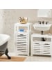 SoBuy Badezimmerschrank in Reinweiß - (W) 30 x (H) 90 x (L) 42 cm