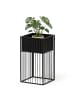 relaxdays Blumenständer "A" in Schwarz - (B)30.5 x (H)61 x (T)30.5 cm