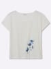sheego Shirt in ecru-tiefblau-bedruckt
