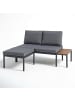 home24 Loungeset Cuva 3-teilig in Grau