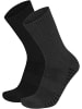 normani 4 Trekkingwandersocken mit Polstersohle und Komfortbund in Schwarz