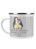 Mr. & Mrs. Panda Emaille Tasse 40. Hochzeitstag Rubinhochzeit mi... in Heather Grey