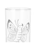 Mr. & Mrs. Panda Tumbler Schmetterling Zitronenfalter mit Spruch in Transparent