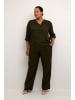 KAFFE curve Langarm-Bluse KCmille Loose fit in Forest Night