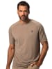 JP1880 Kurzarm T-Shirt in braun grau