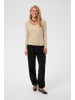 Cream Langarm-Shirt CRRibba Slim fit in Oatmeal