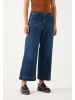 More & More lässige, verkürzte Wide-Leg-Jeans in dark blue denim