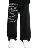 DADA Baggy Denim Jeans mit Logo Stickerei Black in Schwarz