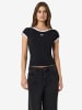 Noisy may Crop Top in Black