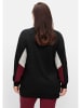 sheego Longsweatshirt in schwarz