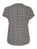 KAFFE curve Kurzarm-Bluse KCanny Regular fit in Black/Moonstruck Retro Print