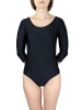 Aquarti Mädchen Ballett Trikot 3/4 Arm in schwarz