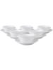 Villeroy & Boch 6er Set Suppentassen mit Untertassen Cellini 400 ml weiß in weiß