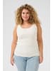 KAFFE curve Jerseytop KCcarina Tight fit in Chalk