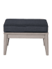 home24 Loungehocker FIFO in Anthrazit / Braun