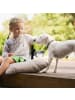 relaxdays Hunde-Futterstation in Silber - 2x 1,6 l