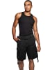 Normani Outdoor Sports Sommer-Shorts „Atacama“ mit Gürtel „Wadi“ in Schwarz