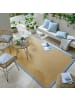KADIMA DESIGN Outdoor Teppich Sisal Bordüre, Balkon schmutzabweisend in Natur-Blau