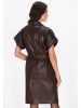 faina Women Dress in coffee brown