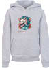 F4NT4STIC Hoodie Drache mit Blumen in grau meliert