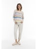 usha BLUE LABEL Strick Pullover in Weiss Rosa Gelb