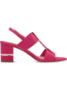 Marco Tozzi Plateau-Sandaletten in pink/red