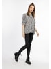 myMo ROCKS Damen Bluse in Schwarz Weiss