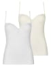 Nina von C. 2er Pack BH Hemdchen in Weiss champagner