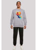 F4NT4STIC Sweatshirt Basketball Sport Player CREW in grau meliert
