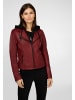 Ricano Damen Lederjacke in modernem Bordeaux Rot