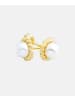 Diamant L'éternel Ohrstecker aus 375 Gelbgold mit Perle