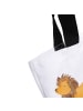Mr. & Mrs. Panda Shopper Sternzeichen Löwe mit Spruch in Weiß