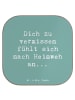 Mr. & Mrs. Panda Untersetzer für Gläser Spruch Heimweh Sehnsucht... in Meeresbrise