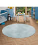 Pergamon Kinderteppich Pearl Rund in blau