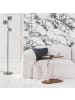 home24 home24 Beistelltisch (1er Set) - Walnuss - Spanplatte furniert & Edelstahl - 48.0 x 68.0 x 35.0 cm in Walnuss