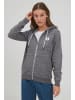 Oxmo Kapuzensweatjacke in grau