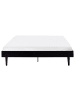 Beliani Doppelbett TOUCY in Schwarz - (W) 165 x (H) 38 x (L) 204 cm
