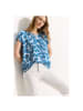 Cecil Halbarmbluse in Azure Blue