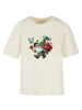 F4NT4STIC Tee Gnom Frühling Blumen Schmetterling in Whitesand