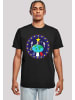 F4NT4STIC T-Shirt NASA Classic Globe Astronauts in schwarz