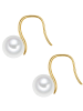Rafaela Donata Ohrhänger aus Sterling Silber mit Muschelkernperle in gelbgold