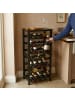 relaxdays Weinregal in Schwarz - (B)47 x (H)94 x (T)26 cm