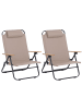 MCW 2er-Set Campingstuhl Q44, Creme