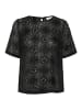 Kaffe Kurzarm-Bluse KAraula Regular fit in Black Deep